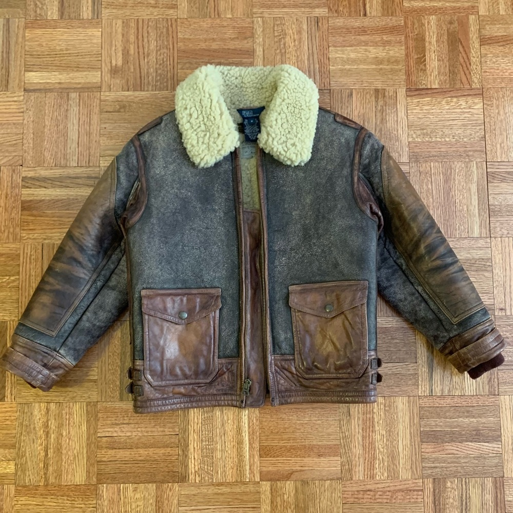 Polo Ralph Lauren Shearling Bomber Jacket For Boys